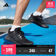 adidas GALAXY 5挑戰(zhàn)里程舒適網(wǎng)面體測跑鞋男子阿迪達斯官方   黑色   40.5