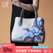 PmSix女包包媽媽禮物實(shí)用送母親天煦國風(fēng)百搭大容量中年牛皮單肩手提包