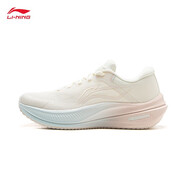 李寧跑步鞋女子25新款反光簡(jiǎn)約緩震休閑舒適運動(dòng)鞋 乳白色-15 38