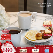 Wedgwood[11.11保價(jià)]意大利浮雕馬克杯套裝骨瓷對(duì)杯咖啡杯茶杯2個(gè)下午茶