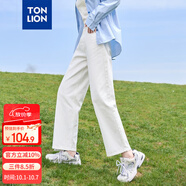 唐獅（TonLion）2025女百搭基礎九分牛仔褲 米白 25