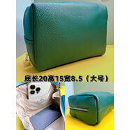 詠幻可放衛生巾專(zhuān)柜新款護膚品收納整理化妝包口紅包 墨綠色海藍之謎