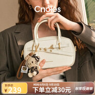 蔻一（Cnoles）包包女士2025年新款斜挎包小手提保齡球單肩包生日禮物送女友