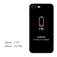 OLOEYiphone7蘋果6s手機(jī)殼6plus全包硅膠軟殼5s情侶浮雕防摔新潮男女款 5.5寸i7plus電量不足