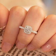 buhesyt老鳳凰999方糖戒指純銀方包莫桑氣質(zhì)克拉小眾鉆戒指環(huán)禮物女友 小方糖戒指