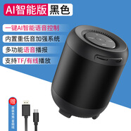 Bonks無(wú)線(xiàn)藍牙音箱AI智能人工語(yǔ)音控制插卡小音響手機電腦臺式新 智能版黑色
