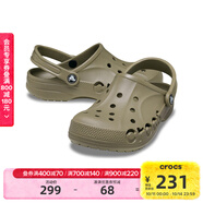 卡駱馳（CROCS）洞洞鞋貝雅男鞋女鞋輕便耐磨一腳蹬拖鞋休閑鞋|10126 卡其色-260 36 /37(220mm)