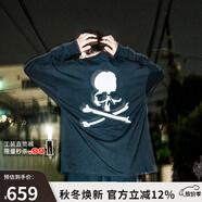 dickies X Mastermind JAPAN 聯(lián)名衛衣 復古美式寬松長(cháng)袖T恤男 DK0A8D83 黑色 M