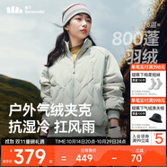 蕉下（beneunder）氣絨外套女夾克保暖中暖可機洗戶外棉服CL004薄灰綠XL