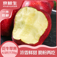 京鮮生 天水花牛蘋果 凈重4.5斤 單果170g+ 生鮮水果源頭直發(fā)