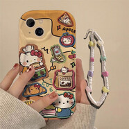 迅炫廚師凱蒂貓適用VIVOY300手機殼y37女款防摔y36網(wǎng)紅Y32t新款Y300Proins風(fēng)y200+可愛(ài)Y93創(chuàng  )意Y52s磨砂 【白色奶油紋-NY17】+愛(ài)心掛繩 vivo Y36C