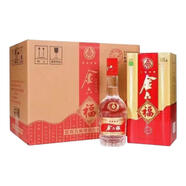 金六福福星高照三星/四星38/52度濃香型白酒500ml*6瓶整箱婚宴【喜宴】 45度 500mL 6瓶 四星45度整箱