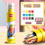 得力彩鉛畫(huà)筆彩色鉛筆專(zhuān)業(yè)畫(huà)畫(huà)套裝成人手繪繪畫(huà)繪圖填色涂色鉛筆學(xué)生幼兒園中小學(xué)美術(shù)用品工具 【12色】+視頻教程