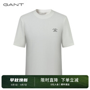 GANT/甘特秋季新款男士簡(jiǎn)約純色印花圓領(lǐng)短袖T恤G1243M50002 105-白色 XL