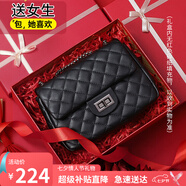 viney牛皮包包女包品牌鏈條包輕奢單肩斜挎包生日七夕情人節禮物送女友