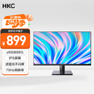 HKC 31.5英寸 IPS屏幕 濾藍光不閃屏 廣色域 三面微邊可壁掛 節能認證 商務(wù)辦公臺式電腦顯示器 V3218