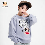 大嘴猴（paul frank）童裝兒童衛(wèi)衣2025秋冬款男女童寬松舒適休閑中大童圓領(lǐng)運(yùn)動(dòng)外套 519B淺藍(lán) 160