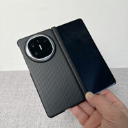 華為（HUAWEI）【原裝品質(zhì)】適用華為MateX6新款凱夫拉手機殼中軸鉸鏈保護x5折疊 【黑色磁吸款】凱夫拉中軸保護贈送二代昆侖鏡頭膜 華為_(kāi)Mate_X6典藏版