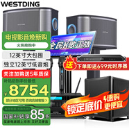 威斯?。╓ESTDING）【國家補貼】天籟家庭ktv音響套裝家庭影院客廳唱歌全套設備家用卡拉ok藍牙音箱點(diǎn)歌機功放一體機 天籟豪華版+300+F8S+K4S+T9+W13炮