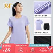361°跑步運(yùn)動(dòng)套裝女士夏季衣服新款休閑短袖短褲兩件套662414001H-4