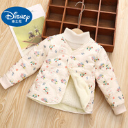 迪士尼（Disney）兒童羽絨棉服內膽中小童寶寶保暖棉衣外套男女童輕薄款內外穿棉襖 小兔粉色 130 cm 建議身高110-120cm