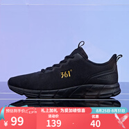 361°361男鞋秋季經(jīng)典網(wǎng)面透氣休閑運動(dòng)鞋耐磨跑步鞋男開(kāi)學(xué)季 烏黑色/皇冠金 42