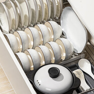 巛焦碗家用套裝碗盤(pán)餐具整套陶瓷釉下彩北歐簡(jiǎn)約碗碟碗筷組合碗具套餐 47件套砂鍋【10人食】小聚會(huì )送碗墊