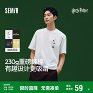 森馬（Semir）哈利波特聯(lián)名短袖t恤男25夏情侶寬松上衣109325100224