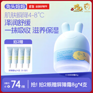 兔頭媽媽兒童面霜輕薄透氣保濕潤膚夏季曬后舒緩0-3歲嬰幼兒涼涼霜45g敖丙