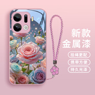 勁國興夢(mèng)幻玫瑰適用oppoFindX9手機殼oppoFindX9Pro玻璃殼保護套情侶女生防摔可愛(ài)高顏值小眾個(gè)性創(chuàng  )意 【L222夢(mèng)幻玫瑰A款少女粉-金屬漆】送S11精美 OPPO Find X9