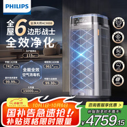 飛利浦（PHILIPS）空氣凈化器除甲醛神器新房急入住家用寵物凈化機除煙味病毒過(guò)敏原吸毛臥室專(zhuān)用國家補貼AC9008
