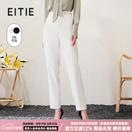 愛(ài)特愛(ài)（EITIE）氣質(zhì)OL高腰顯瘦小腳休閑褲通勤簡(jiǎn)約百搭春季新款6905601 亮白10 S 155