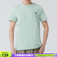 添柏嵐（Timberland）官方T恤男 夏季新款輕便透氣純棉襯衫戶外跑步運動服修身休閑短袖 A2EKJENE/刺繡LOGO/店長推薦 M (175/100A)