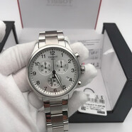 天梭（TISSOT）【二手99新】天梭(TISSOT)  杜魯爾/速馳系列 男女表二手男士腕表 自動(dòng)機械石英 瑞士名表奢侈品商務(wù)運動(dòng)手表 銀盤(pán)鋼帶男表 T116.617.11.037.00