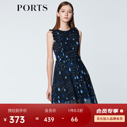 PORTS寶姿商場同款 新品女裝甜美木耳邊裝飾無袖連衣裙SN8D027HPP022 丈青 XS (2)