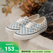 VANS范斯官方 Authentic 44 DX奶藍棋盤(pán)格安納海姆男女帆布鞋低幫 藍白棋盤(pán)格 38.5