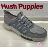 暇步士（Hush Puppies）春秋百搭系帶男鞋休閑男鞋B6K12CM4 灰色 39