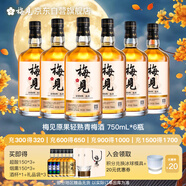 梅見原果原釀青梅酒 750ml*6瓶 12度微醺果酒 聚會
