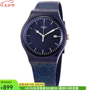 斯沃琪（swatch）中性手表石英機芯男女腕表41毫米Glitter41mmSUON401奢侈品潮牌 pic OS