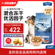 伯納天純生鮮系列凍干全價(jià)犬糧深海御鮮(金槍魚+鱈魚+三文魚)12kg/24斤