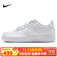 耐克NIKE板鞋女子大童空軍一號 AIR FORCE 1運動鞋 DH2920-111白35.5