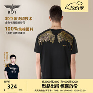 BOY LONDON潮牌短袖男女同款寬松休閑黑色T恤N01918 N01918 XL/此款偏大，建議拍小一碼