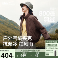 蕉下（beneunder）氣絨外套女夾克保暖中暖可機洗戶外棉服CL004秋巖棕XL