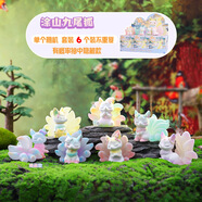 新款神獸涂山九尾狐植絨盲盒創(chuàng  )意樹(shù)脂工藝桌面裝飾車(chē)載擺件禮物 -347九尾狐植絨套6 端盒
