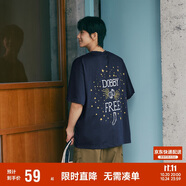 森馬（Semir）哈利波特聯(lián)名短袖t恤男25夏情侶寬松上衣109325100224