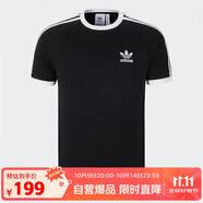 三葉草（Adidas）阿迪達(dá)斯ADIDAS 三葉草短袖男運(yùn)動(dòng)針織上衣KB2459 黑色 XL 