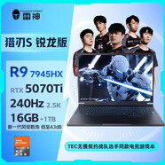 雷神獵刃S 202516英寸超輕薄游戲本RTX5070Ti獨(dú)顯 R9-7945HX/RTX5070Ti滿血獨(dú) 96GB4TB固態(tài)硬盤(pán)