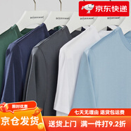 十如仕男士t恤短袖棉體恤衣服男款圓領(lǐng)男裝寬松輕薄透氣T恤T01 炭黑色 XS _160_88A