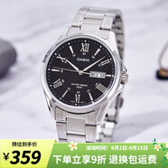 卡西歐（CASIO）手表男 商務(wù)休閑簡(jiǎn)約 指針 防水石英男表學(xué)生表考試表七夕禮物 MTP-1384D-1A