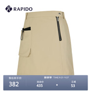 Rapido靂霹道春夏新款女士O系列仿牛仔工裝短裙半身裙CP4177O36 米色 L 165/70A